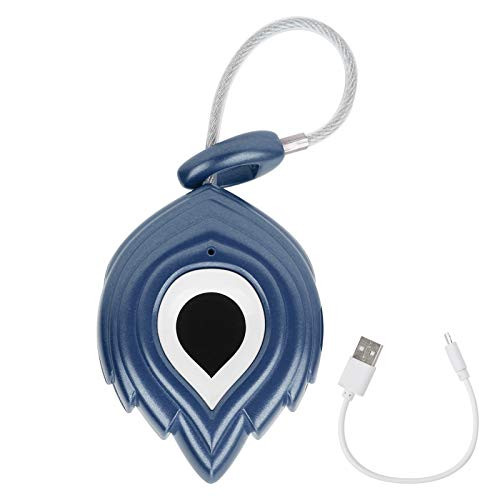 Portble Fingerprint Padlock, Smart Keyless Security Lock Anti-Theft Locker Lock for Gym Backpack Luggage Door Cabinet Suitcase-Blue-