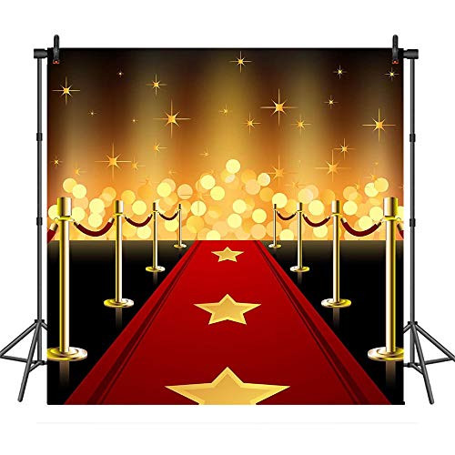 COMOPHOTO Red Carpet Photography Backdrop Wedding Birthday Event Banner Photo Studio Background Prop 8x8ft COMOPHOTO Red Carpet Photography Backdrop Wedding Birthday Event Banner Photo Studio Background Prop 8x8ft