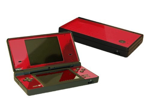 Red Chrome Mirror Vinyl Decal Faceplate Mod Skin Kit for Nintendo DSi -DSi- Console by System Skins