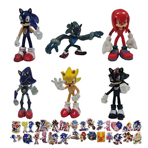 Sonic Figure Sonic The Hedgehog Happy Birthday Cake Top Cover Sonic The Hedgehog Smash Cake Top Cover Sonic Themed Birthday Party Decoration Sonic Party Supplies