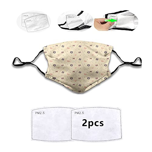 Made in USA Fashion Face mask,Lovely Soft Eiffel Tower with Cute Hearts Flowers Butterflies and Dots,Mouth Cover for Women,Face Mask Reusable Washable Cloth for Unisex-S- Made in USA Fashion Face mask,Lovely Soft Eiffel Tower with Cute Hearts Flowers Butterflies and Dots,Mouth Cover for Women,Face Mask Reusable Washable Cloth for Unisex-S-