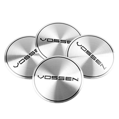 RJ Home Wheel Hub Cover 4pcs 56mm Aluminum Alloy Car Wheel Center Hub Caps Aluminum Emblem Badge Sticker for VOSSEN Car Styling Accessory Center Cover -Color Name - B-