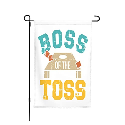 Garden Flag Boss Of The Toss Double Sided Small Vertical Seasonal Outside For Farmhouse Yard 12"X18"