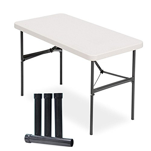Lift Your Table® folding table risers extenders STRAIGHT LEG KIT. Save Your Back!