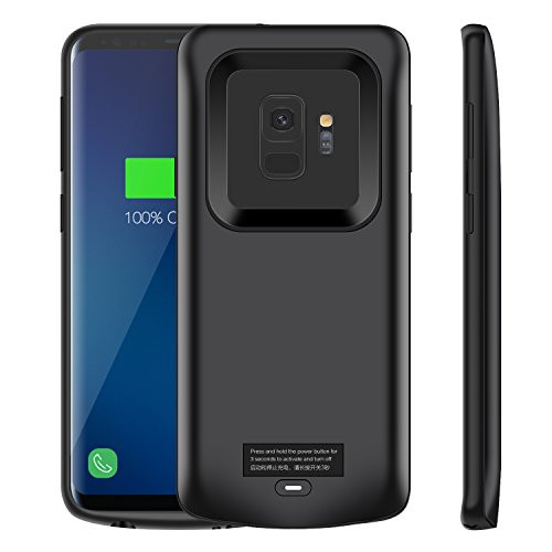 Galaxy S9 Battery Case, Modernway 4700mAh Slim Portable Extend Battery Pack Charger Case, Rechargeable Charging Case for Samsung Galaxy S9(Black)