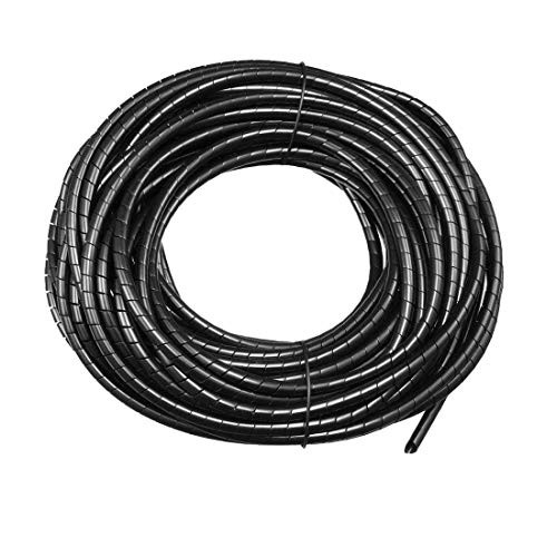 NA 4mm Flexible Spiral Tube Cable Cable Wrap Manage Cable 18M Transparent Length