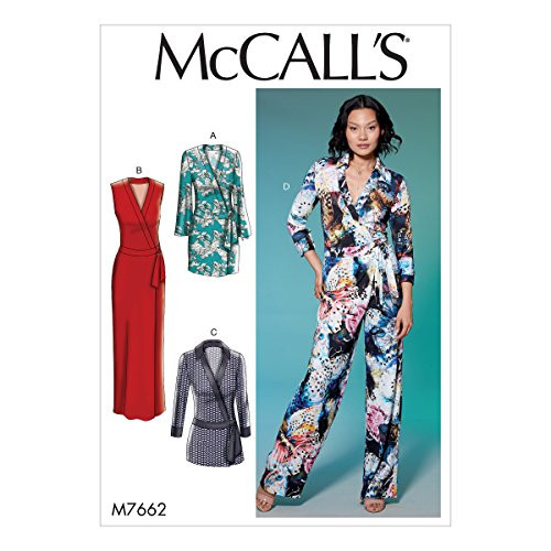 McCall Patterns Misses' Wrap Dresses, Ties Romper and Jumpsuit