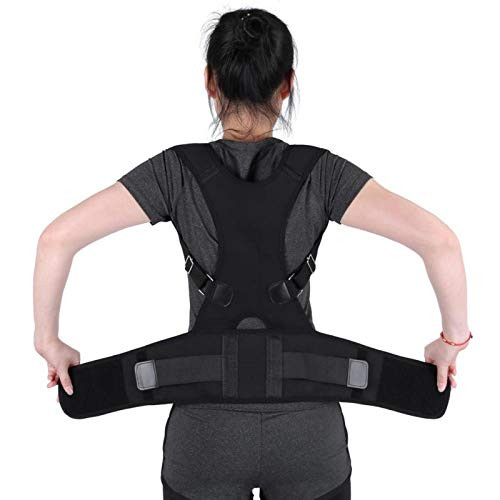 Posture Corrector,Adjustable Back Brace Belts with Lumbar Support Elastic Straps Support Shoulder Band Posture Correct Belt -3-