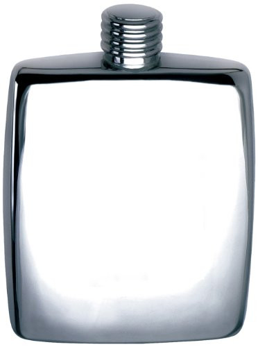 Visol"Reflection" Stainless Steel Hip Flask, Mirror Finish, 5-Ounce, Chrome