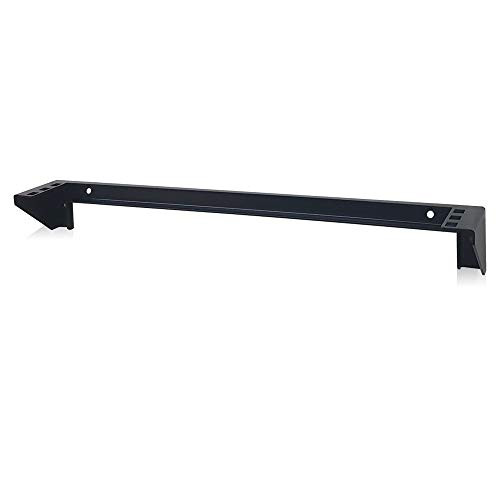 TheJD 1U Wall Mount Patch Panel Bracket 19 inch  Steel Vertical Patch Panel Mounting Bracket for Networking Equipment (19 inch Vertical Mount - 1U)