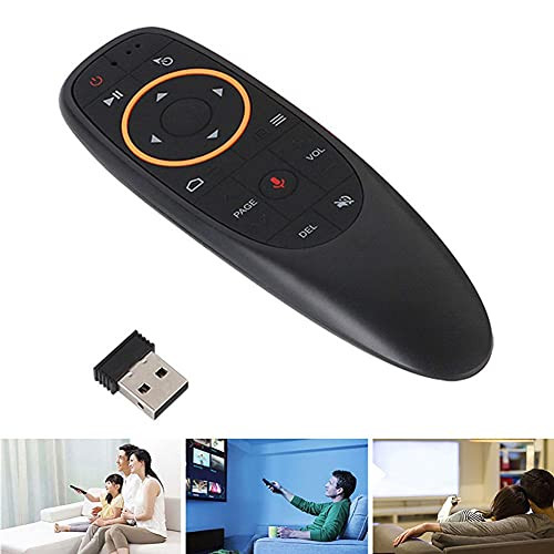 Davitu Remote Controls - G10 2.4G Wireless Voice Remote Control Air Mouse USB Receiver for TV Set-Top Box - -Color- Black-