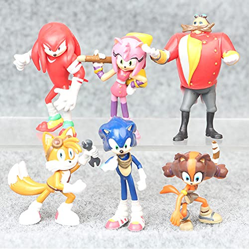 Sonic Doll Figure Set of 6 Super Sonic Sonic Boy Game Anime Hedgehog 6 Dolls Doll Decoration Cake Baking Figure Sonic Doll Figure Set of 6 Super Sonic Sonic Boy Game Anime Hedgehog 6 Dolls Doll Decoration Cake Baking Figure