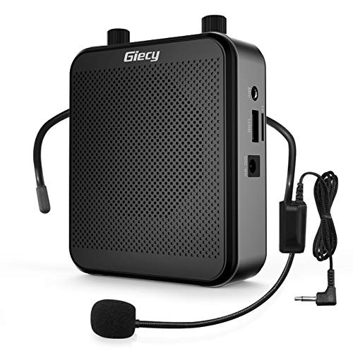 Voice Amplifier With Wired Microphone Headset?Bluetooth Speaker 30W 2800mAh Portable Rechargeable PA system Speaker for Multiple Locations such as Classroom, Meetings, Promotions and Outdoors