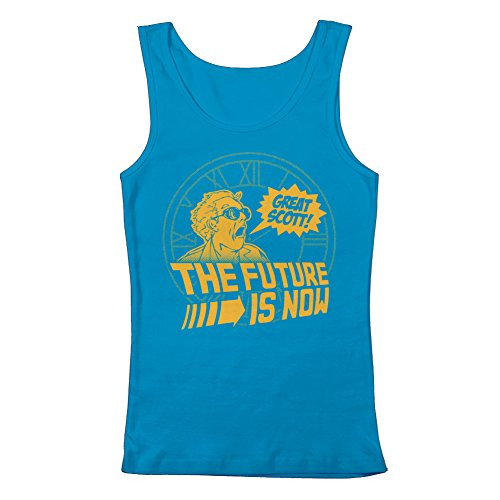 Back to The Future The Future is Now Women's Tank Top Turquoise Small