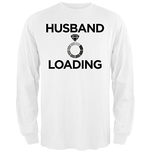 Old Glory Husband Loading White Adult Long Sleeve T-Shirt - Small
