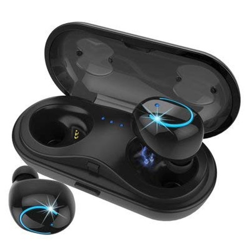 Bluetooth 5.0 Headphones, Wireless Earbuds Mini Wireless Sports Earphone Earbuds Stereo-Ear Sweatproof Earphones with Noise Cancelling Fit for Most Smartphones 