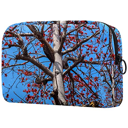 Women Makeup Bag,Cosmetic Storage Bag Tree Blue for Travel,Cosmetics Organizer Women Makeup Bag,Cosmetic Storage Bag Tree Blue for Travel,Cosmetics Organizer