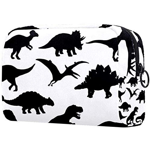Inhomer Cosmetic Bag for Women Black Dinosaur Travel Makeup Case Handy Pouch Organizer Toiletry Bag Gifts Inhomer Cosmetic Bag for Women Black Dinosaur Travel Makeup Case Handy Pouch Organizer Toiletry Bag Gifts