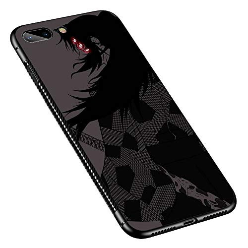 iPhone 8 Plus Case,Black Haired Figure iPhone 7 Plus Cases for Girls Boys,Pattern Design Shockproof Non-Slip Case for Apple iPhone 8 Plus/7 Plus