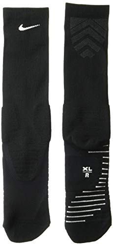 NIKE Unisex Vapor Crew Socks -1 Pair-, Black/White, Medium