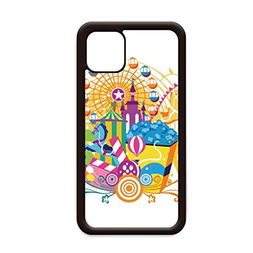 Ferris Wheel Castle Amusement Park for iPhone 12 Pro Max Cover for Apple Mini Mobile Case Shell