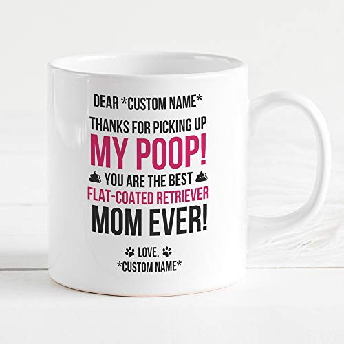 Flat-Coated Retriever Mom Mug, Flat-Coated Retriever Gifts For Women, Flat-Coated Retriever Mug, Funny Mug, Flat-Coated Retriever Dog Owner