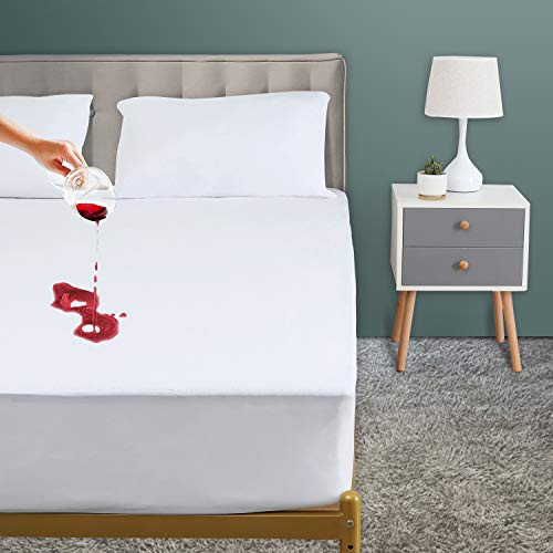 Warmtex Waterproof Mattress Protector Full Size Cotton Terry Bed Mattress Cover Breathable Noiseless Vinyl Free White Matressprotector for Kids Adults Pets 14 Inches Deep Pocket Warmtex Waterproof Mattress Protector Full Size Cotton Terry Bed Mattress Cover Breathable Noiseless Vinyl Free White Matressprotector for Kids Adults Pets 14 Inches Deep Pocket