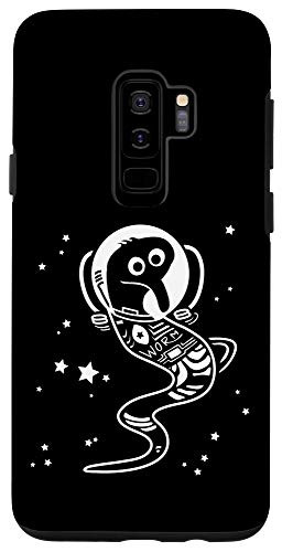 Galaxy S9 plus Worm On A String Meme Wormstronaut Retro Space Suit Case