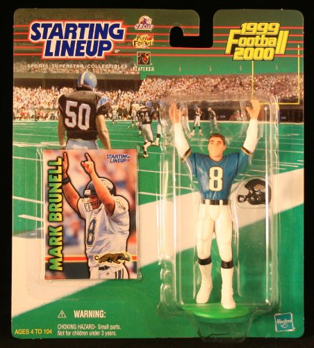 Starting Lineup Mark BRUNELL / Jacksonville Jaguars 1999-2000 NFL Action Figure  and  Exclusive NFL Collector Trading Card