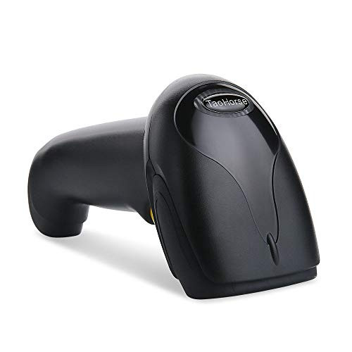 TaoHorse 3-in-1 Bluetooth Wireless Barcode Scanner 1D Handheld Laser USB Automatic Bar Code Reader for iPad iPhone Android Phone Tablet Computer, Supports Windows Mac OS Android iOS