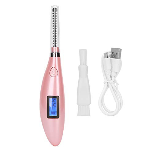 Heated Eyelash Curler, Electric Eyelash Curler with LCD Display Eyelash Curler Professional Mini Eyelash Curler USB Rechargeable Quick Heating Long Lasting, Safe and Hassle-free-Pink- Heated Eyelash Curler, Electric Eyelash Curler with LCD Display Eyelash Curler Professional Mini Eyelash Curler USB Rechargeable Quick Heating Long Lasting, Safe and Hassle-free-Pink-