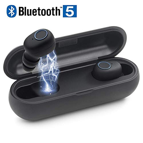 Wireless Earbuds Bluetooth 5.0 True Wireless Earbuds Stereo Bass Headphones Bluetooth Earbuds with Charging Case