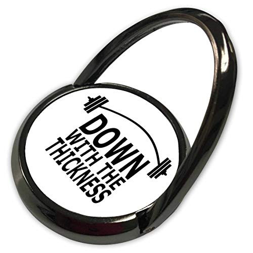 3dRose Down with The Thickness Full Figure Workout with Weights - Phone Rings -phr-335116-1-