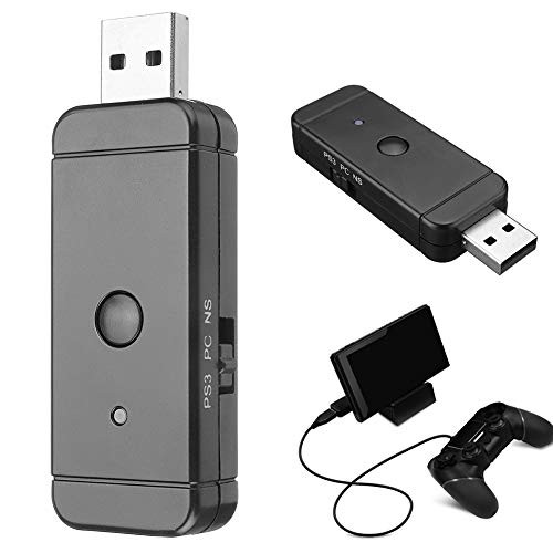 Shentesel USB Wireless/Wired Controller Adapter for Nintendo Switch/PS3/PS4/XBOX 360/PC