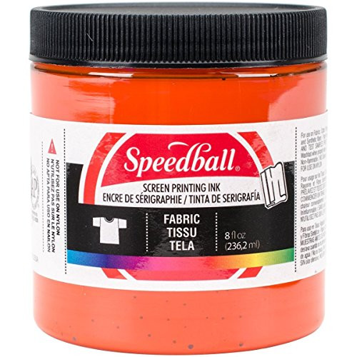 Speedball Fabric Screen Printing Ink 8oz-Orange