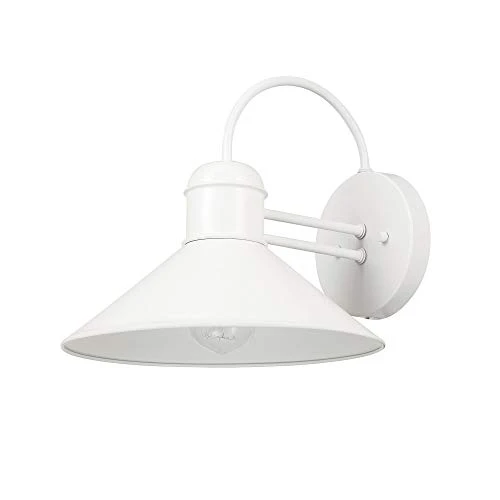 Novogratz x Globe 44388 Maxwell Outdoor Wall Sconce, Matte White