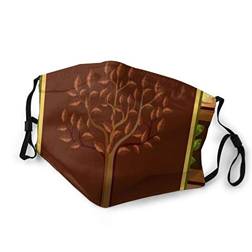 Women Men Boys Girls,Tree Figure On Ethnic Tribal Motifs Leaf Floral Ornaments Native Folk Patterns,Half Face Mouth Mask Breathable Mouth Muffle For, Travel, Outdoor-S- Women Men Boys Girls,Tree Figure On Ethnic Tribal Motifs Leaf Floral Ornaments Native Folk Patterns,Half Face Mouth Mask Breathable Mouth Muffle For, Travel, Outdoor-S-