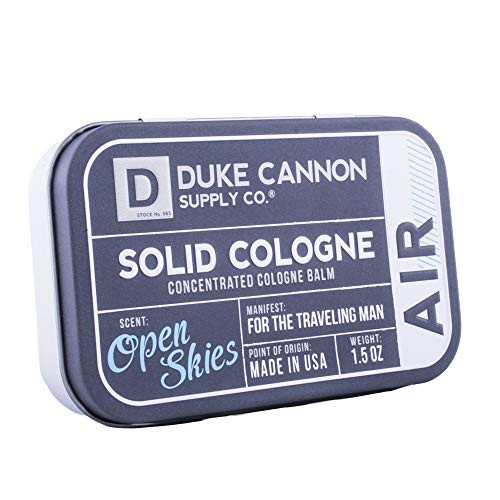 Duke Cannon Supply Co. - Solid Cologne Balm, Open Skies -1.5 oz- Concentrated Mens Cologne Concentrated Balm - Light and Crisp