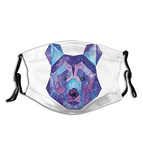 Cosmic Polygonal Wildlife Figure Hand Drawn Watercolor Artwork with Galaxy Pattern?Dustproof Windproof Face Mask,Reusable,Washable Cloth,Face Cover,Cover for Dust Men Women Cosmic Polygonal Wildlife Figure Hand Drawn Watercolor Artwork with Galaxy Pattern?Dustproof Windproof Face Mask,Reusable,Washable Cloth,Face Cover,Cover for Dust Men Women