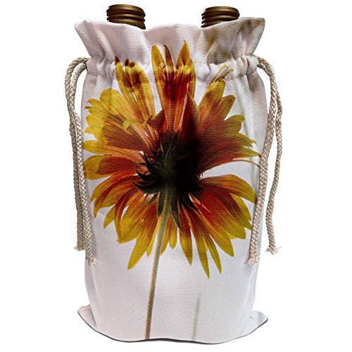 3dRose Beverly Turner Photography - Orange and Yellow Sunflower - Wine Bag -wbg-15261-1-