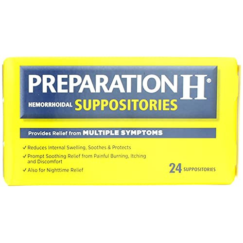 PREPARATION H HEMORRHOIDAL SUPPOSITORIES 24 COUNR