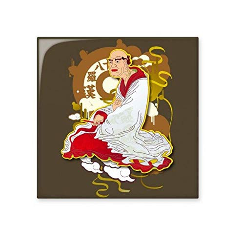 Culture Eighteen Arhats Customs Figure Ceramic Tile Glossy Decal Glazed Brick Adorn Stone