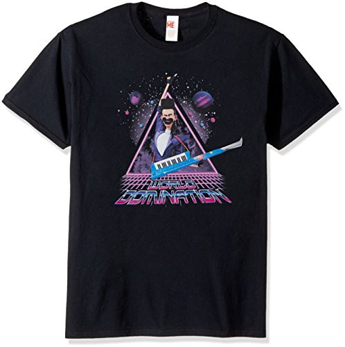 Despicable Me Men's Dm3 Balthazar Bratt Groovy World Domination Graphic Tee, Black, XX-Large