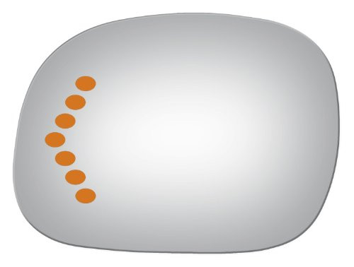 Flat Driver Left Side Replacement Mirror Glass for 1997-1998 Ford Truck Expedition