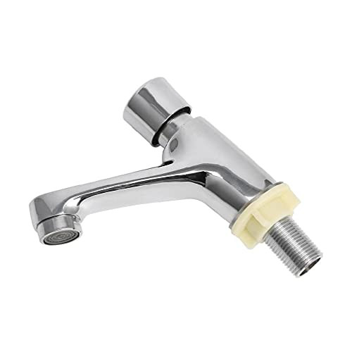 Auto Self Closing Water Saving Tap Bathroom Basin Cold Faucet Delay Push Button touchless faucet adapter smart sensor kitchen bathroom sink automatic faucet adapter motion sensor touchless faucet pull