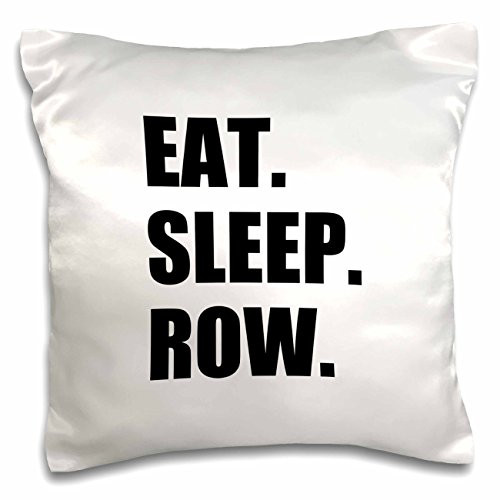 3dRose Eat Sleep Skate - skating enthusiast - passionate skater - black text - Pillow Case, 16 by 16-inch -pc-180440-1-