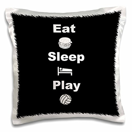 3dRose Pardon my French black white - Pillow Case, 16 by 16-inch -pc-200793-1-
