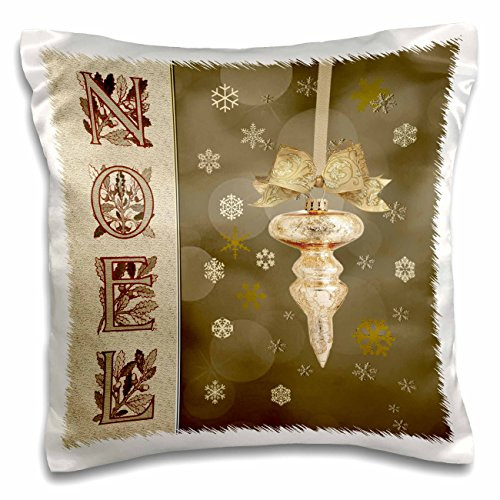 3dRose Mandelbrot Fractal in The Colors of Purple Golden Yellow Blue Pillow Case, 16" x 16"