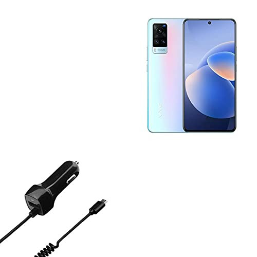 Car Charger for vivo X60 -Car Charger by BoxWave- - Car Charger Plus, Car Charger Extra USB Port with Integrated Cable for vivo X60 - Black Car Charger for vivo X60 -Car Charger by BoxWave- - Car Charger Plus, Car Charger Extra USB Port with Integrated Cable for vivo X60 - Black