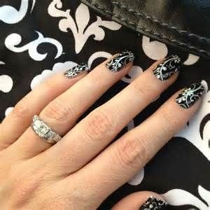 Jamberry Black Floral Full Sheet Wraps
